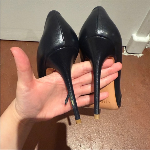 Celine Pointed Toe Navy and Black Heel - Picture 6 of 10